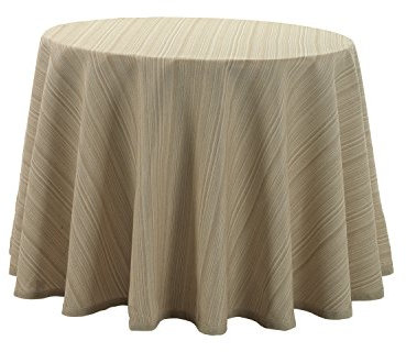 Martina Home Ribera - Falda Para Mesa Camilla , Crudo, Redonda De 80