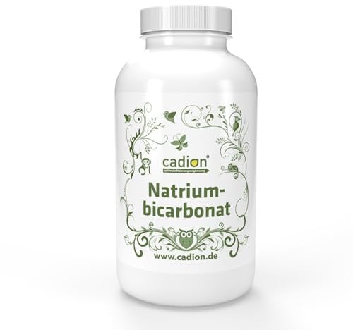 CADION Natriumbicarbonat = Natriumhydrogencarbonat - NATRON - 250 Kapseln vegetarische Kapseln - PUR ohne Füllstoffe