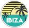 2 x 10cm Ibiza Vinyl Aufkleber - Spanien Kühle Reise-Aufkleber Laptop Gepäck # 18185 (10 cm breit)