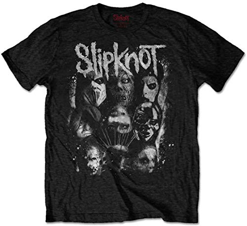 Slipknot 'WANYK White Splatter' (Black) T-Shirt (Medium)