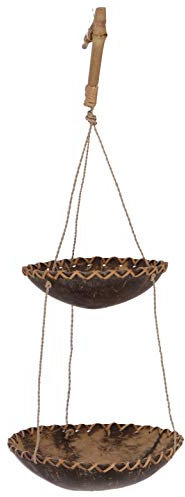 Guru-Shop Suspension Utensilo Petite Noix de Coco - Design 11, Marron, 38x13x13 cm, Bols, Soucoupes Dessous de Verre