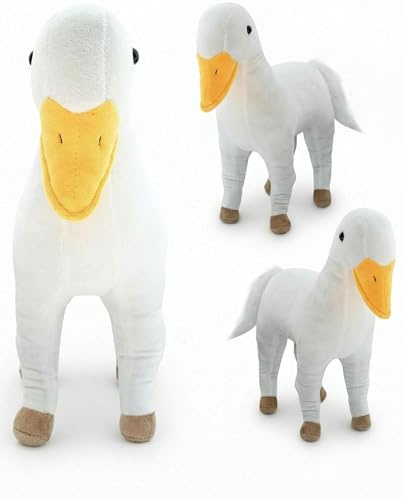 Randimals Plüsch Pferd & Ente Kuscheltier Hybrid - Huck Duck Plüsch & Pferd Kuscheltier Mix Plush Toy - Knuddelige Kuscheltiere für Mädchen & Jungen - Niedliche Plüschtiere Freundschaft & Abenteuer