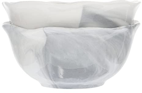 DOITOOL 2 Pièces Bol De Riz Assiettes Apéritives en Céramique Bol De Dîner Bol De Sauce Bols De Préparation Bol De Pâtes Grand Bol De Céréales Bol à Sushis Facile Bol à Riz en Porcelaine