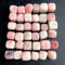Natürlicher rosa Opal Crystal Pink Quartz Broken Small Kies Stone Transparent Aquarium Flower Pot Garden Home Ornament-500g_approx20-30mm