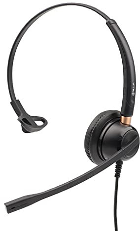 TELLUR Voice 510 Kopfhörer mit Mikrofon für PC, Einohr, ENC-Umgebungsgeräuschunterdrückung, Quick Disconnect und USB, Remote-Tasten in Linie, professionelle Verwendung im Büro, Call Center