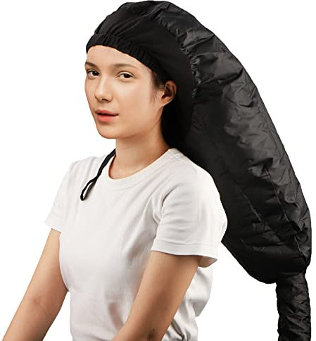 Segbeauty Aufsatz für Haartrockner mit Haube, Extra große, verstellbare Tiefenkonditionierungskappe, Hauben-Haartrockneraufsatz, verbesserte Trocknungswärmekappe mit elastischem Riemen