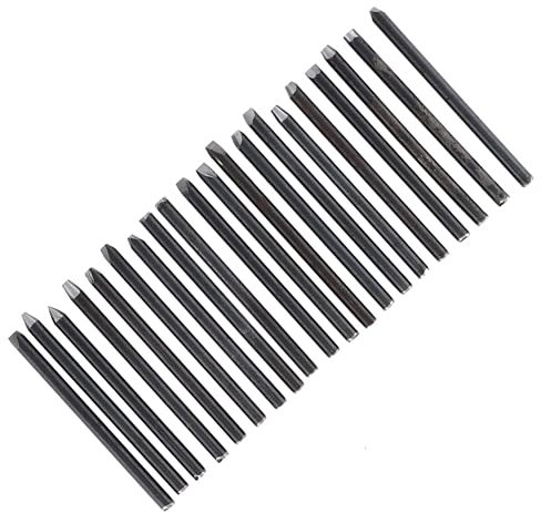 Cincel de Yunque, Joyería de Bricolaje Cincel de Yunque Joyería Duradera Herramientas de Orfebrería Alta Dureza Robusto para Herramientas de Orfebrería de Joyería Tallada a Mano de(20 piezas)