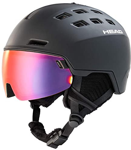 Head Skihelm Radar 5K Pola Black XS/S (52-55 cm) Alpinski Helm mit Visier Snowboardhelm
