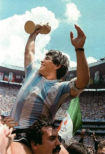 GPEIHANG Leinwand Bilder Kunst Football Legends Soccer Sports Diego Maradona für modernes Familiendekor Malerei Poster Druckt Gedruckte 23.6x35.4(60x90cm) Kein Rahmen