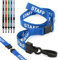 CKB LTD Blau Personal Wegbrechen Sicherheitsleine Halsband, vorgedruckter Text, drehbarer Kunststoffclip Ausweishalter Design mit Schnellverschluss für Arbeiter ID kartenhalter - 50 Stück
