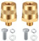 Coppia di Adattatori per Batteria, Terminale della Batteria per Auto con Filettatura Esterna M8, Positivo Negativo Batteria per Auto, Terminal Morsetto Connettore Clips, con Viti in Acciaio Inox