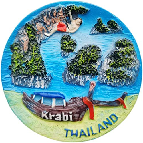 Krabi Thailand Magnet Kühlschrank Kühlschrank Magnet Dekoration Aufkleber Souvenir Harz Handwerk Küche Whiteboard