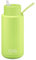 frank green Reusable Water Bottle with Straw Lid, Ceramic Insulated Water Bottles with Triple Wall Vacuum, flasks for hot and Cold Drinks, Leak-Resistant Drinks Bottle - Pistachio Green, 34oz/1 Litre