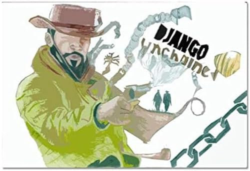 Poster Django Unchained Poster Filmplakat Kunst Wandbilder Poster Und Drucke Leinwand Malerei Home Decor 50X70Cm Kein Rahmen