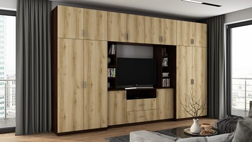 e-Meblast Wohnwand Dako 240x54cm Modern Schrankwand TV-Schrank Wohnzimmer | Wandregal, Modern Schrankwand, TV-Schrank, Wohnzimmer