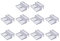 WUUISDNX 20 teile/satz Einfach Zu Aquarium Clips Praktische Aquarium Glas Abdeckung Halter Breite Anwendung Acryl Praktisch