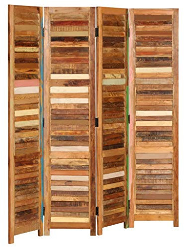 Bedroom Panel Screens Paravent raumteiler Raumteiler Altholz Massiv 170 cm