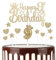 mciskin 9th Happy Birthday Candles Cake Toppers, Crown Number 9 Candle for Cake, Girls 9th Birthday Decorations, Cake Candles Cake Topper for Baby Birthday Party Wedding Anniversary (Champagne Gold)