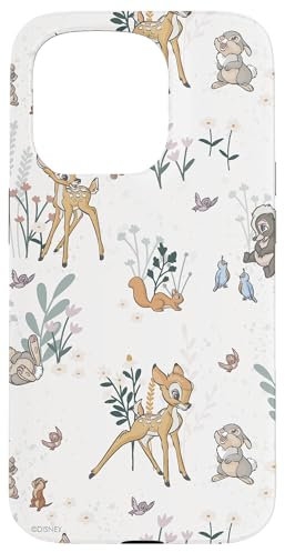 Hülle für iPhone 15 Pro Disney Bambi und Klopfer Floral