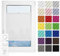 Estika Custom Plissee zum Kleben - Premium Kollektion 23 Stoff Farben - Schnelle und einfache Montage - Breite 30-129 cm, Höhe 150-230 cm - Rollos für Fenster
