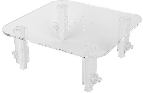 Locadence Protein Skimmer Stand, Adjustable Height Transparent Acrylic Protein Separator Bracket, Protein Skimmer Bracket for Aquarium Fish Tank (Acrylic)