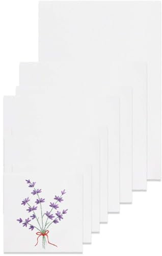 8 PCS Aida Stoff, Kreuzstich Stoff, Aida Stoff Zum Sticken, Weißer Sticken Stoff Stoff Zum Sticken Für Näharbeit DIY Stickarbeiten Handarbeit Nähen Sticken Kreuzstich DIY Handwerk (5-Größen)