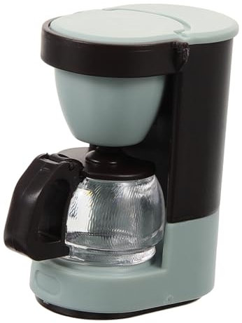 Abaodam Miniature Coffee Machine for Dollhouse Plastic Mini Coffee Maker Decor for Micro Scene Tiny House Ornament