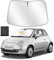 ZATOOTO Parasol Coche Delantero, Parasol Coche Delantero Plegable, Grueso y Reflectante de Poliéster Bloquea los Rayos UV y Mantiene el Coche Más Fresco