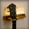 JIZZU Support mural pour guitare, alimenté par USB, LED luminescente, support mural pour guitare acoustique, guitare classique, guitare électrique, ukulélé et rangement