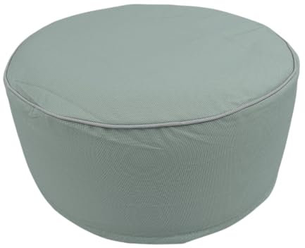 CB Home & Style Sitzkissen Outdoor Pouf Sitzhocker Gartenkissen Bodenkissen Campingkissen Fußhocker Fußkissen Fußstütze Fußsablage wasserabweisend schmutzabweisend wetterfest ca. 55x25cm (Mint)