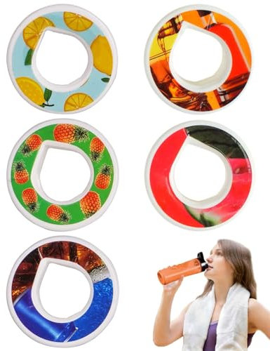 ZEXIJOW 5 Types Fragrance Pods Original for Air Up Bottle, Fragrance Pods for 25 Litres of Water with Lemon Flavour, Watermelon Flavour, Whisky Flavour, Pineapple Flavour, Cola Flavour