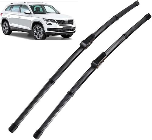 Huiloogye Scheibenwischer für Skoda Kodiaq 2016-2023 24+21 Front - Originalgröße - Leise & Kratzfrei - Einfache Montage - 2er Set