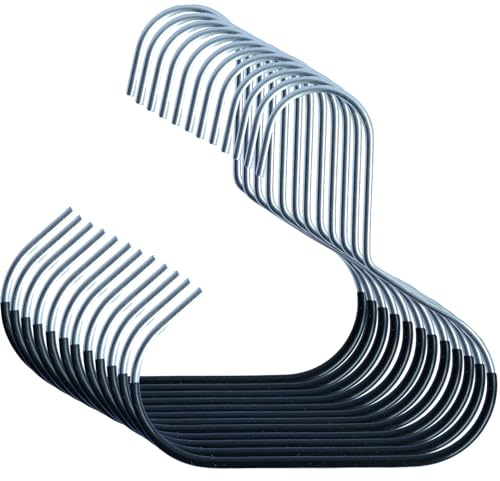 Hat Hanger,12 Pack Hat Storage for Baseball Caps,Scarf Hangers, Metal Non-Slip Hat Organizer for Ties Scarves Belts Tank Ties Tops Hat Hooks(Black)