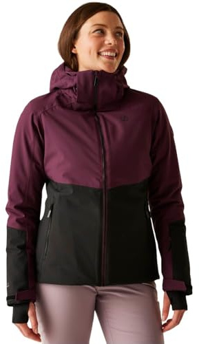 Dare2b Damen Flurry II Jacke Wasserdicht Skimantel, Feige / Schwarz, 40