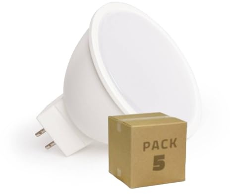 LEDKIA 5er-Pack LED-Glühbirnen 12V GU5.3 6W 550lm MR16 No Flicker 4000K Neu