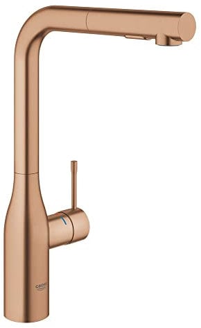 GROHE 30270DL0 | Essence Single-Lever Kitchen Mixer | Pull-Out Comfort Dual Spray | Brushed Warm Sunset