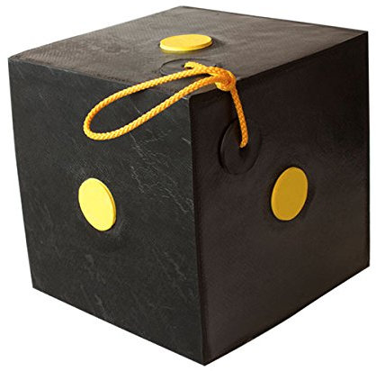 YATE Bogenschießen Zielwürfel Schießwürfel Polimix Cube VAR 2 bis 50lbs Zielscheibe Würfel 30cm Indoor Outdoor Wetterfest mit Griff