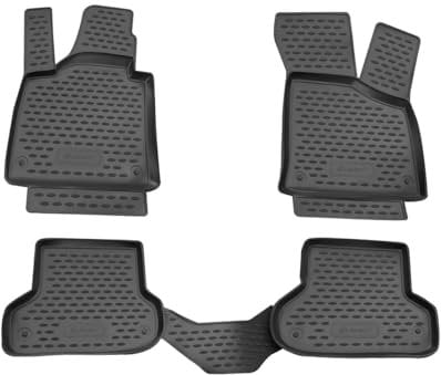 OMAC Gummimatten Fußmatten kompatibel mit Audi A3 Sportback 3tür 2003-2013 Schwarz 4X