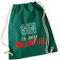 Hippowarehouse Gin Is My Valentine Drawstring Cotton School Gym Bag 37cm x 46cm, 12 litres