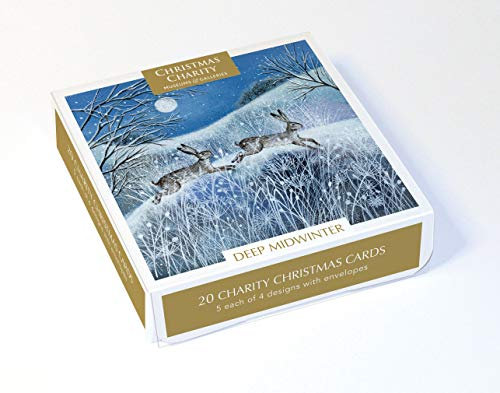 Museums & Galleries - Weihnachtskarten (XETC221) - Packung mit 20 Stück, Modell Deep Midwinter