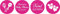Darling Souvenir Schokoladenaufkleber Schokolade Labels Twins Sisters Sticker 190 PC-Magenta