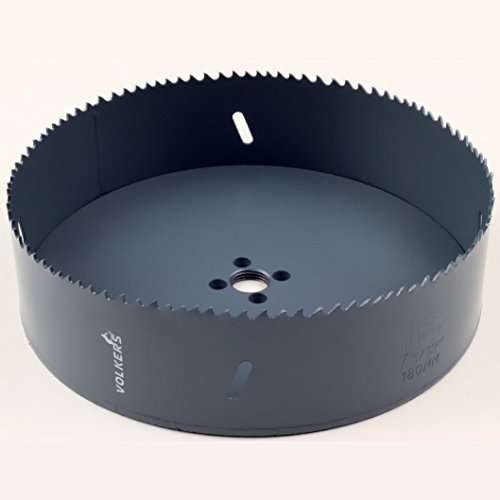 Lochsäge 180 mm HSS BiM (Bohrtiefe 45 mm) für Holz Metall Regips Kunststoff. Aufnahme 5/8x18 UNF