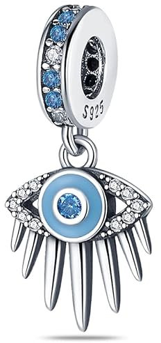 Pandach Argent Sterling 925 Charme Femmes Perles Charm avec 5A Zircone Compatible pour Pandora & Européen Bracelets