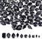 CHGCRAFT 100 Stück 10 Stil Strasssteine zum Aufnähen Glas Strasssteine Metall Back Prong Einstellung Nähen Klaue Strass für Kostüm, Kleidung, Kleidung, Kleid, Ohrring, Gürtel und Schuhe Schwarz
