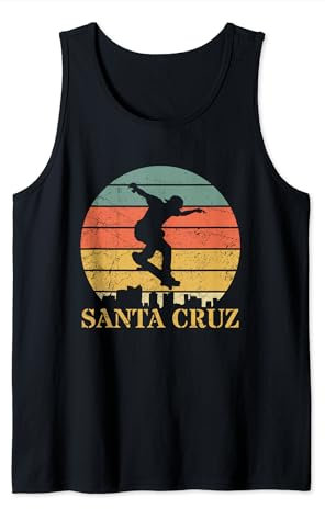 Santa Cruz CA Kalifornien Skater Skateboard Retro 80er Tank Top