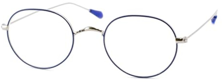 Moderne Metall - Lesebrille LENNARD in einem stylischen Blau - Gun in der Stärke + 1,00 dpt