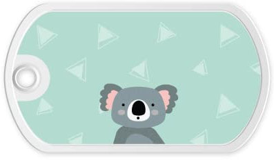 gutmarkiert – Personalisierter Taschenanhänger für Kinder – Personalisierter Anhänger mit Namen und Telefonnummer – Perfekt als Schlüselanhänger oder Kofferanhänger für Kinder – Koalabär