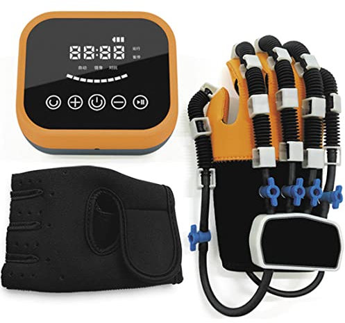 HODAGES Handtrainer, Funktionsrehabilitationsroboter, Rehabilitationstrainingsgerät, elektrisches Handfingertrainergerät, Rehabilitationstraining für Schlaganfall-Hemiplegie (Righthand L)