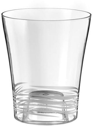 Decor Space Vaso cilindro Orchidea Clear da esterno e giardino per piante e fiori (14 cm, Trasparente)