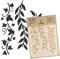 NAKLEO Malschablone für Handwerk A5 15x21cm, Blätter Mini Grenze Muster, Wiederverwendbare Kunststoff DIY & Scrapbooking Zeichenschablone, Decoupage Kunst Vorlage, Wand Stoff Möbel Holz
